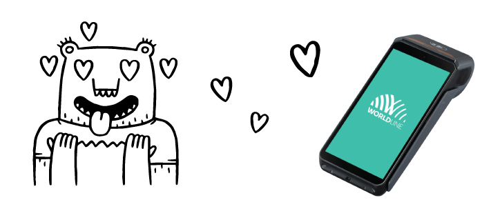 Monsterirakkautta maksupäätettä kohtaan